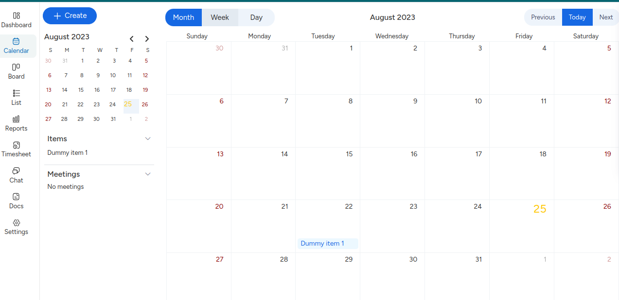 calendar